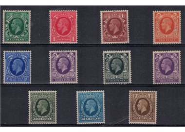 GRAN BRETAGNA 1934-36 Serie ordinaria, Giorgio V 11v MH*