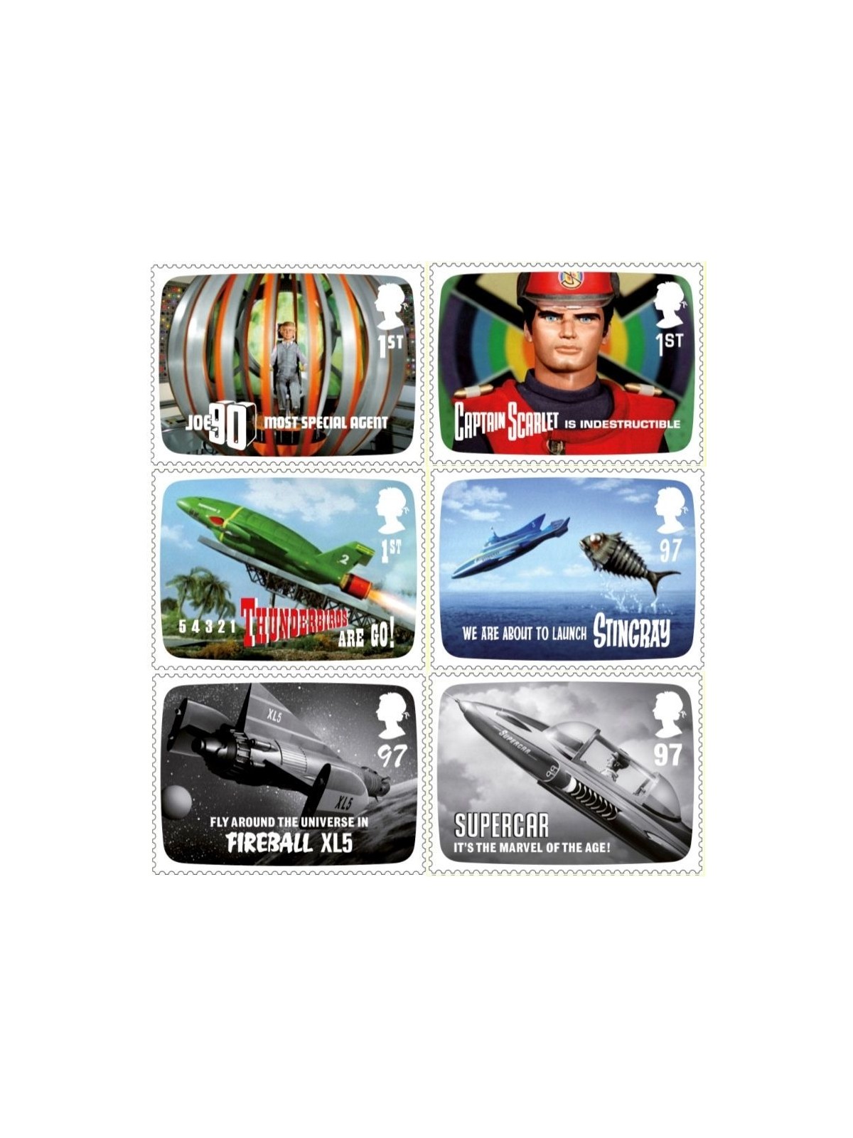 GREAT BRITAIN 2011 The Genius of Gerry Anderson 6v MNH**