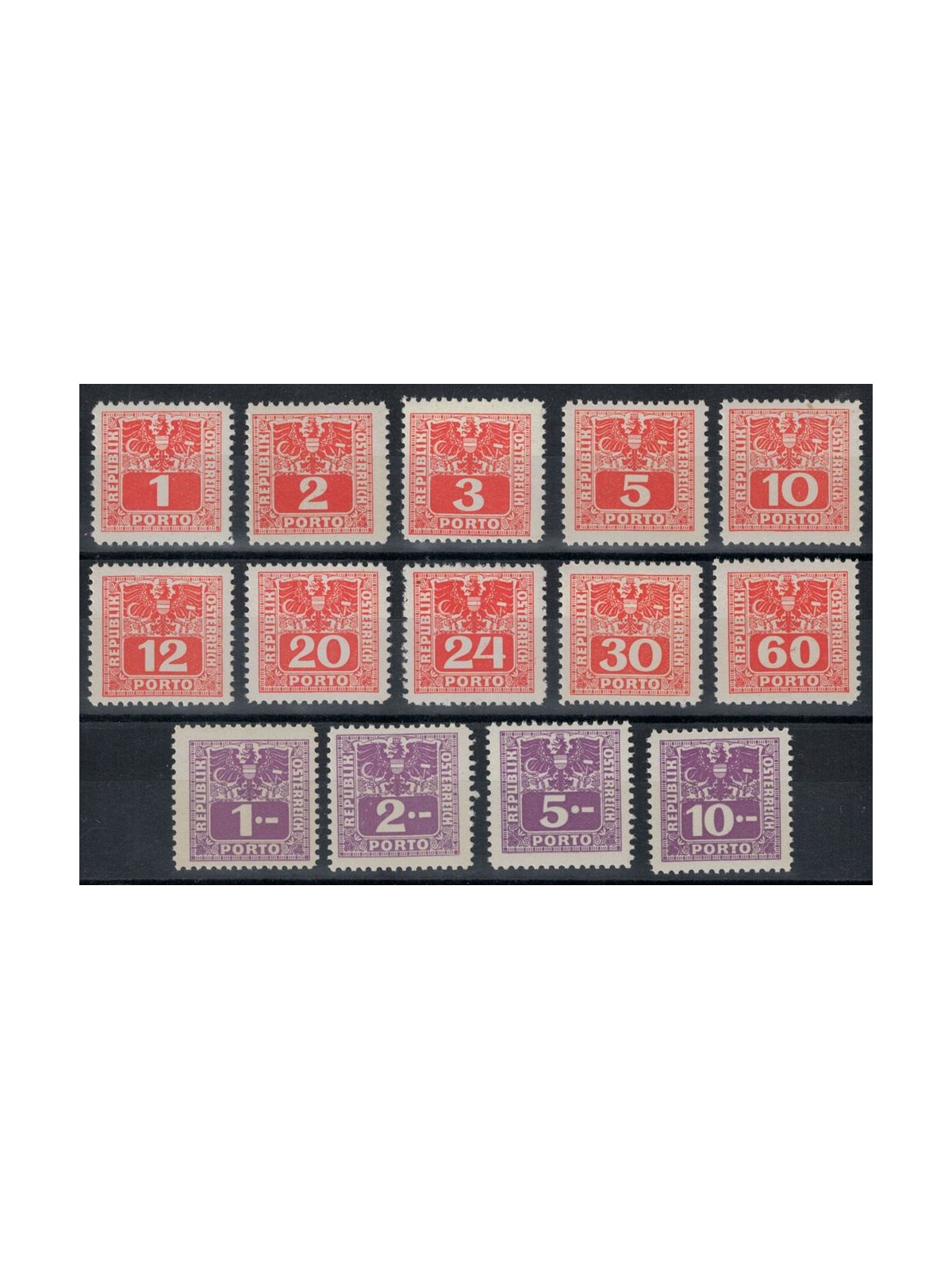 AUSTRIA 1945 Postage Due 14v MNH**
