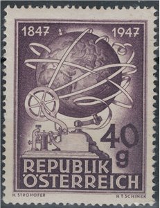 AUSTRIA 1947 Centenario del Telegrafo MNH**