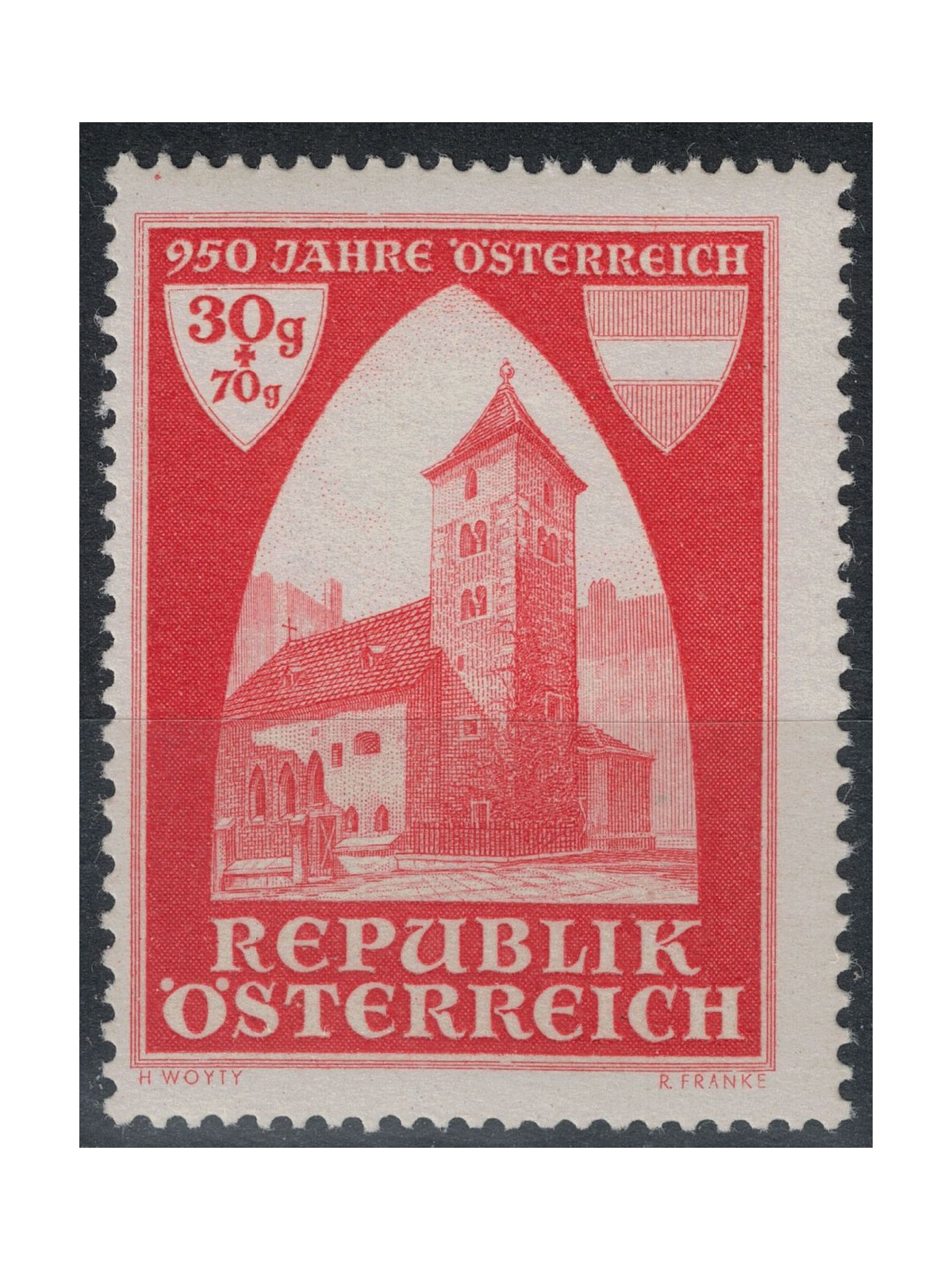 AUSTRIA 1946 Anniversario della Nazione Austriaca MNH**