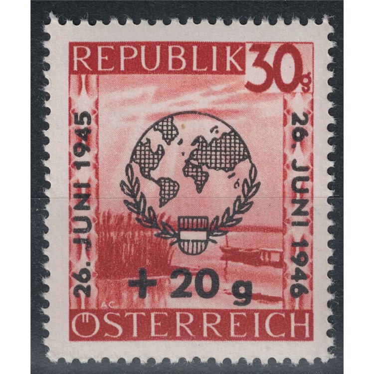 AUSTRIA 1946 Anniversario delle Nazioni Unite MNH**