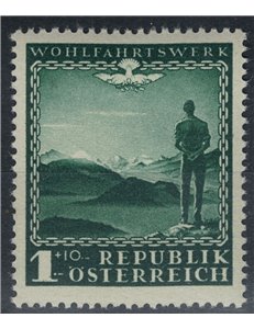 AUSTRIA 1945 Pro opere di beneficenza MNH**