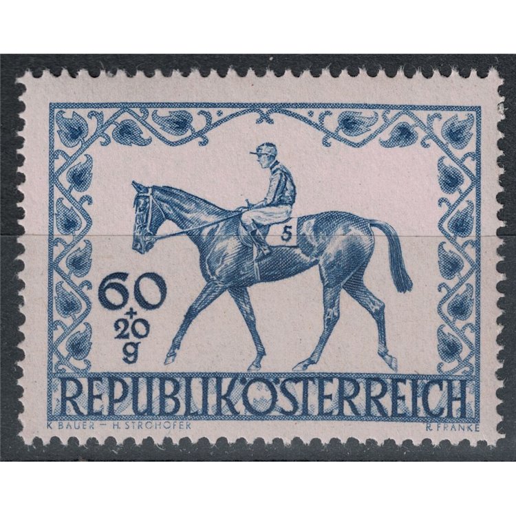 AUSTRIA 1947 Derby ippico di Vienna MNH**