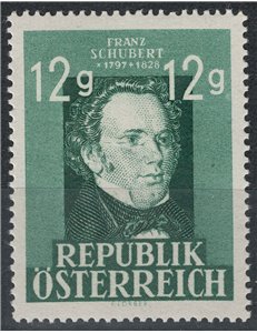 AUSTRIA 1947 Franz Schubert MNH**