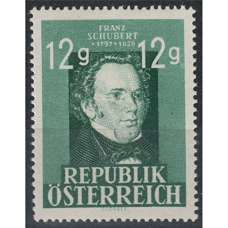 AUSTRIA 1947 Franz Schubert MNH**