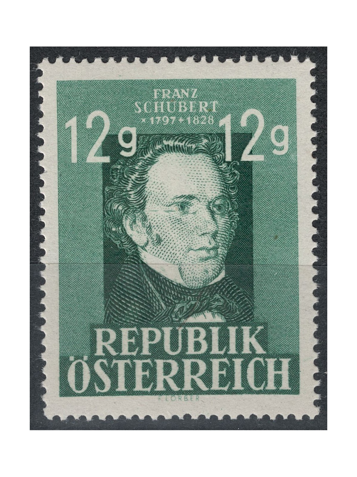 AUSTRIA 1947 Franz Schubert MNH**