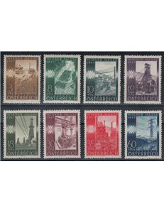 AUSTRIA 1947 Vienna Spring Fair 8v MNH**