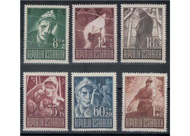 AUSTRIA 1947 Pro prigionieri di guerra 6v MNH**