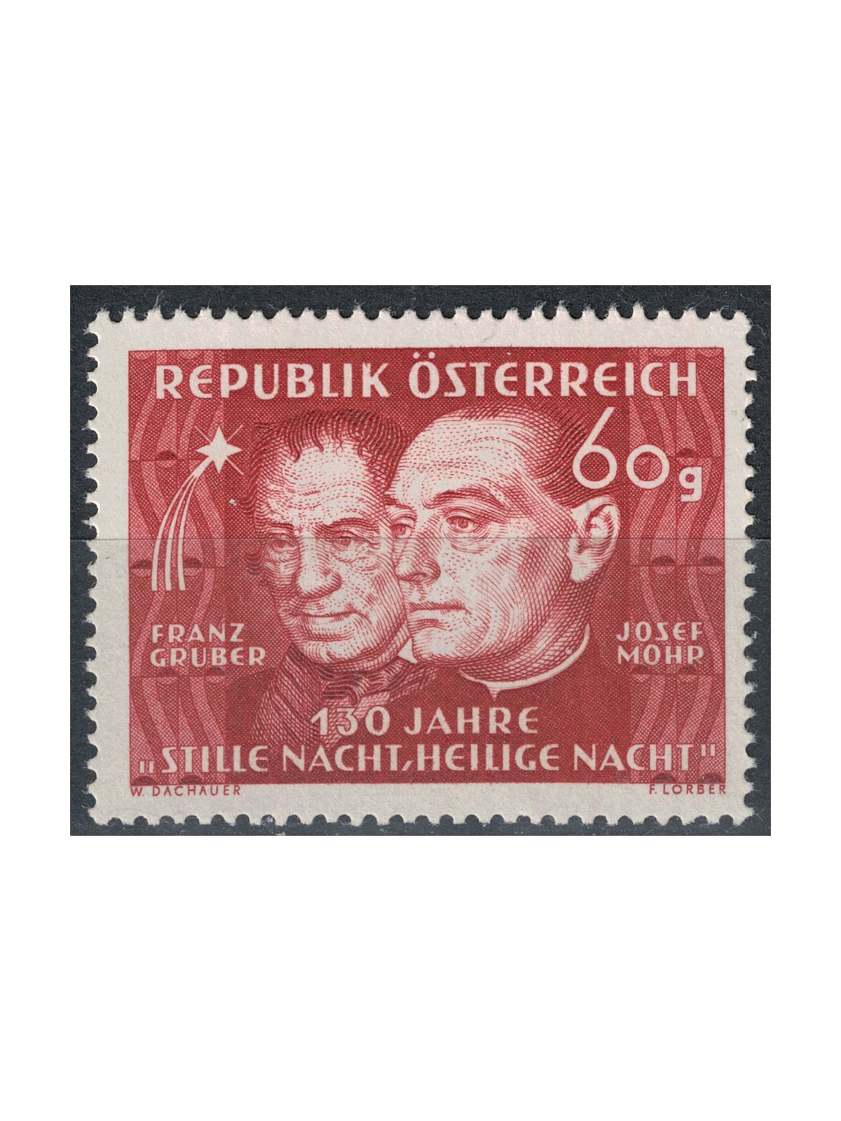 AUSTRIA 1948 Canto di Natale Stille Nacht Heilige Nacht MNH**