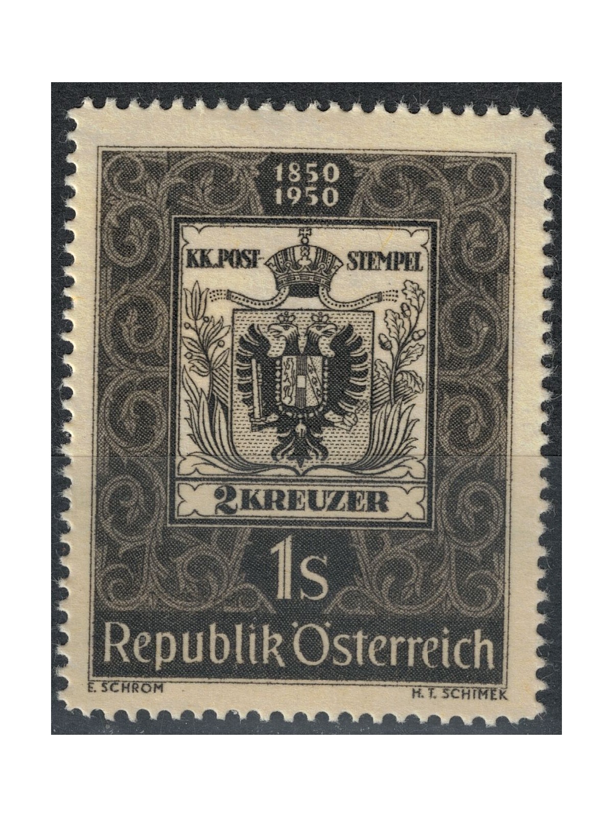 AUSTRIA 1950 Centenary of the Austrian Postage Stamp MNH**