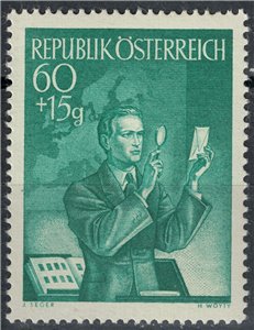 AUSTRIA 1950 Giornata del francobollo MH*