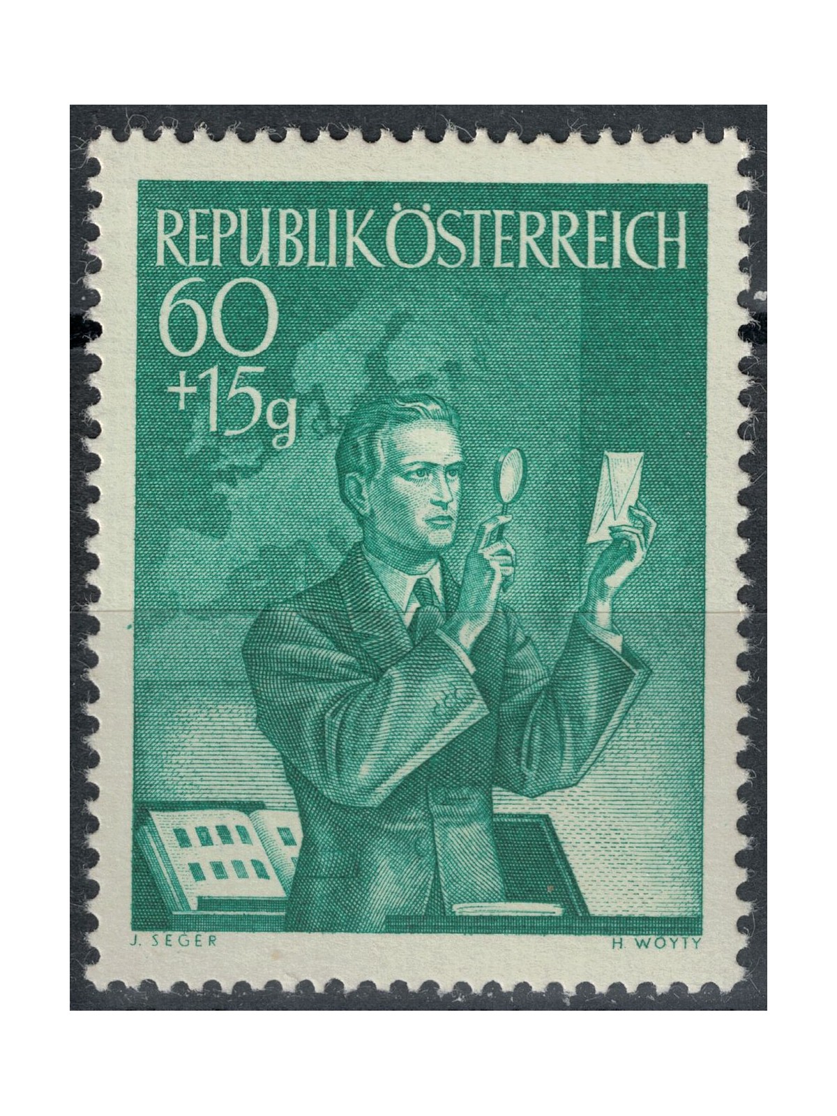 AUSTRIA 1950 Giornata del francobollo MH*