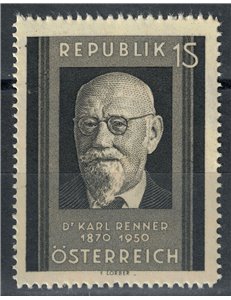 AUSTRIA 1951 Karl Renner MNH**