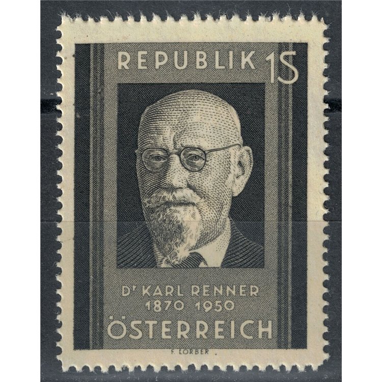 AUSTRIA 1951 Karl Renner MNH**