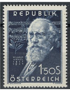 AUSTRIA 1951 Wilhelm Kienzl MNH**