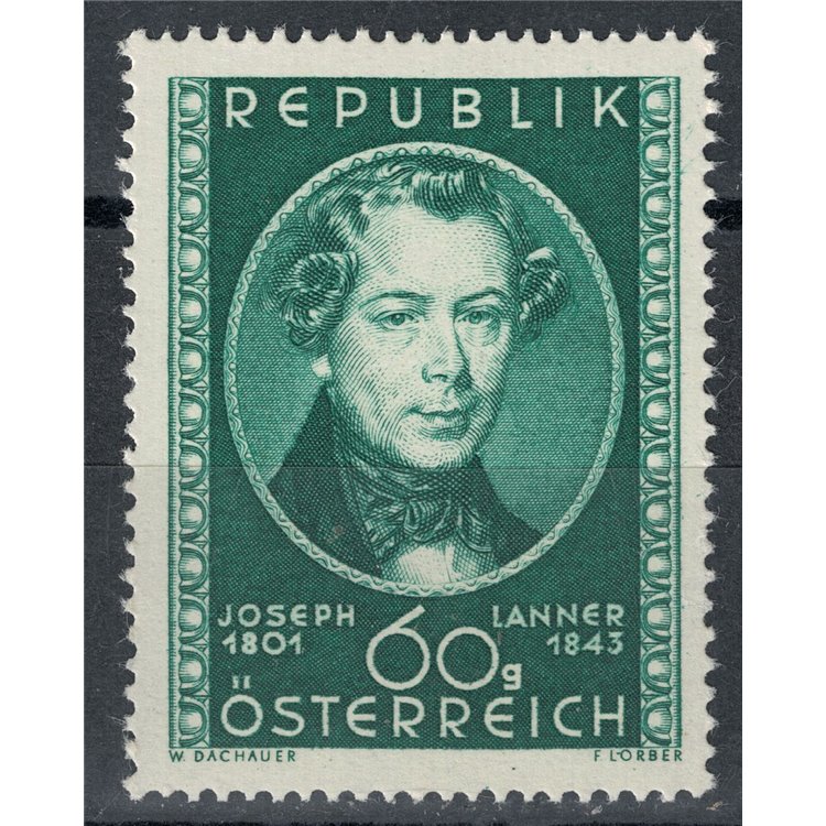 AUSTRIA 1951 Joseph Lanner MNH**