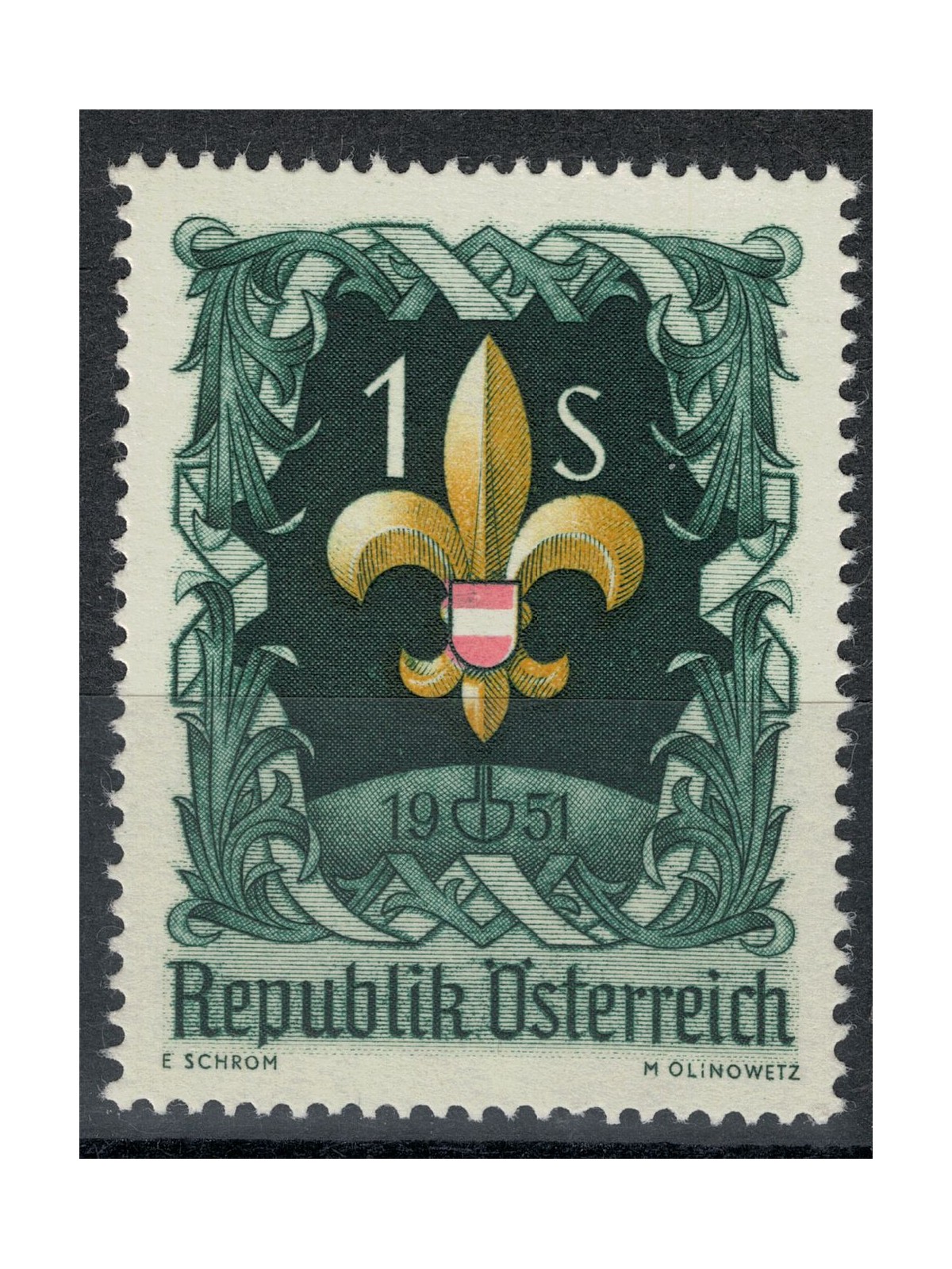 AUSTRIA 1951 Raduno dei giovani esploratori MNH**