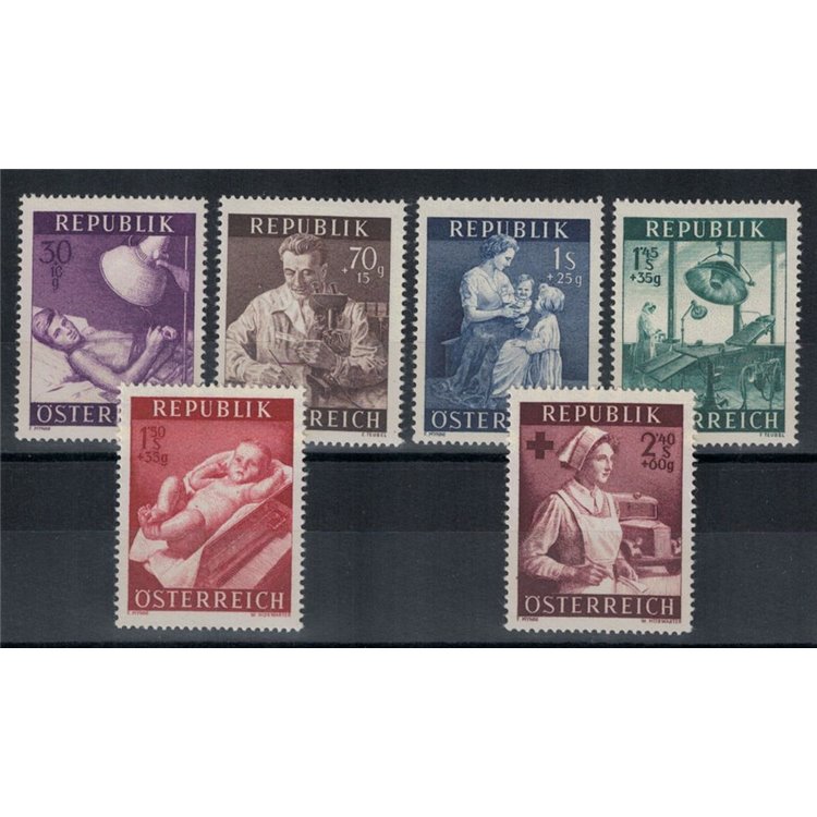 AUSTRIA 1954 Pro Public Health 6v MNH**