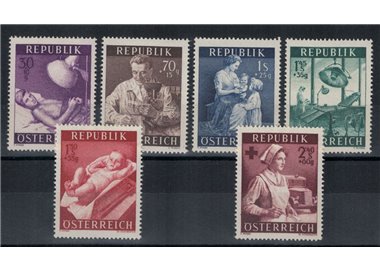 AUSTRIA 1954 Pro Public Health 6v MNH**