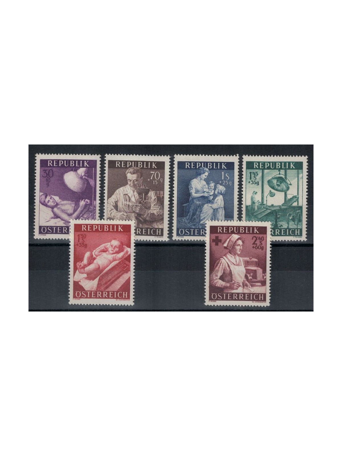 AUSTRIA 1954 Pro Pubblica Sanità 6v MNH**