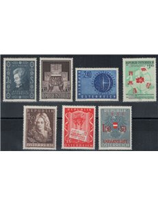 AUSTRIA 1956 Annata completa 7v MNH**