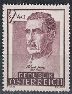 AUSTRIA 1957 Wagner von Jauregg MNH**