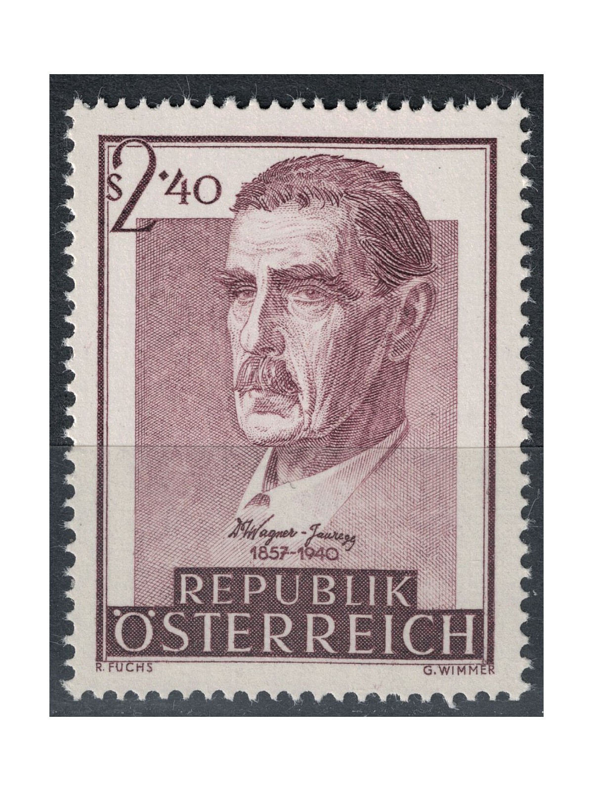 AUSTRIA 1957 Wagner von Jauregg MNH**