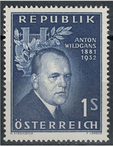 AUSTRIA 1957 Anton Wildgans MNH**