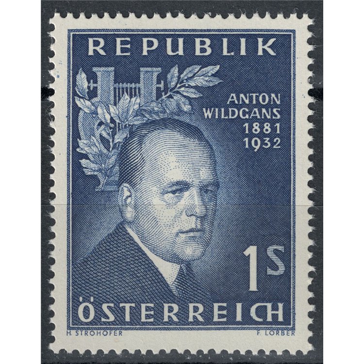 AUSTRIA 1957 Anton Wildgans MNH**
