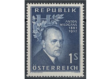 AUSTRIA 1957 Anton Wildgans MNH**