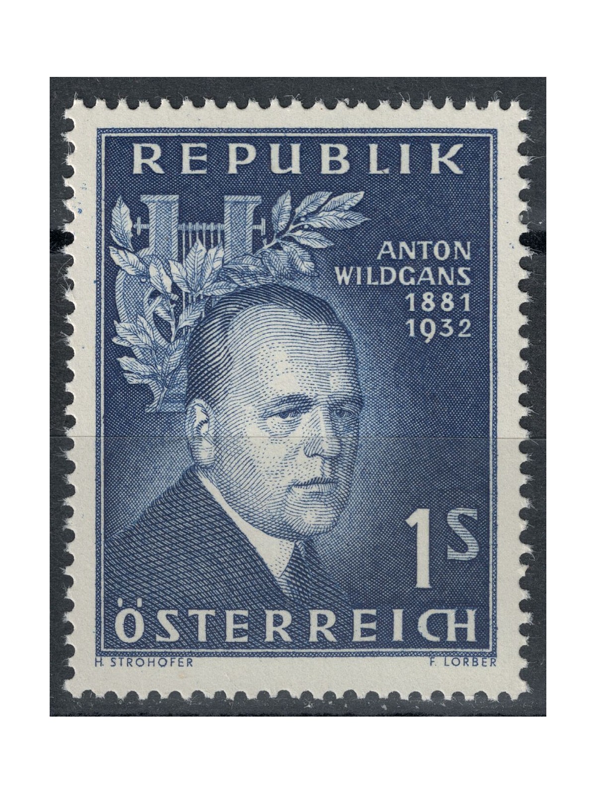 AUSTRIA 1957 Anton Wildgans MNH**