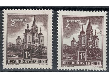 AUSTRIA 1957 Mariazell Basilica 2v MNH**