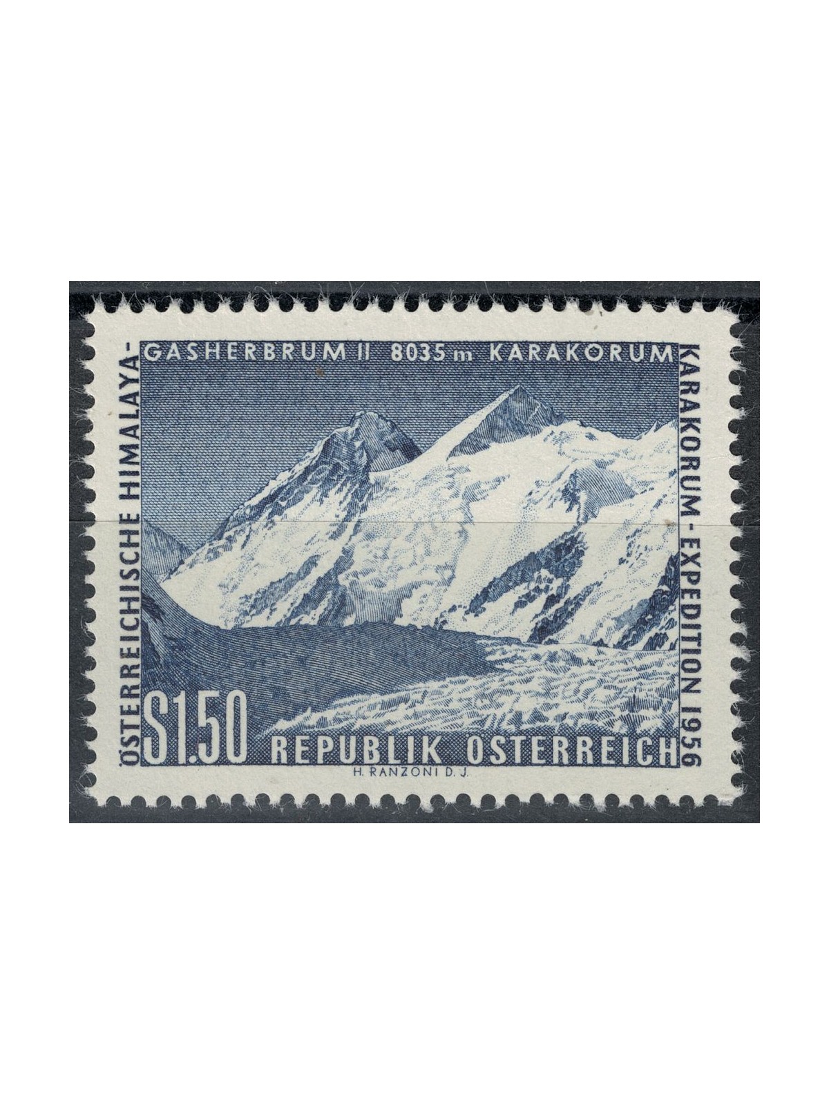 AUSTRIA 1957 Spedizione austriaca sull'Himalaya MNH**