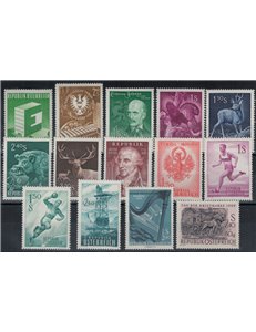 AUSTRIA 1959 Annata completa 14v MNH**