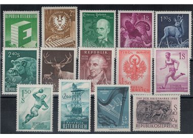 AUSTRIA 1959 Complete vintage 14v MNH**