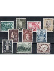 AUSTRIA 1960 Complete vintage 10v MNH**