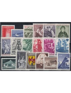 AUSTRIA 1961 Annata completa 18v MNH**