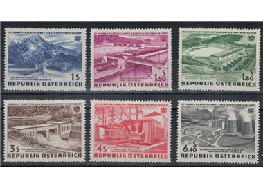 AUSTRIA 1962 Nationalization of Electricity 6v MNH**