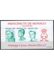 MONACO 2004 Grace Kelly, Monacophil s/s MNH**