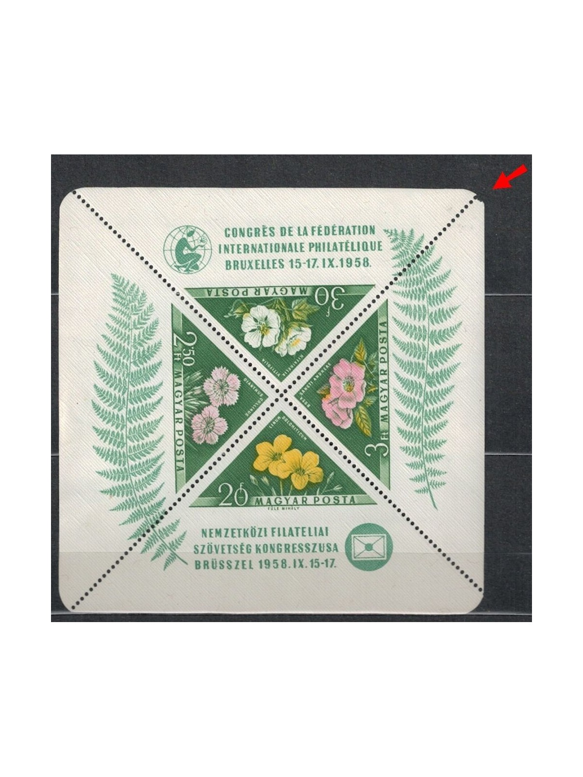 HUNGARY 1958 Philatelic Congress s/s MNH** dif