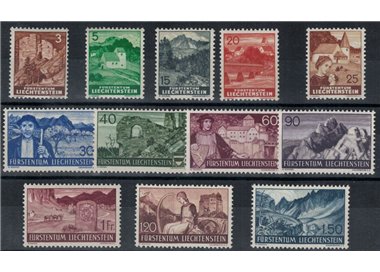 LIECHTENSTEIN 1937-38 Vedute diverse 12v MNH**