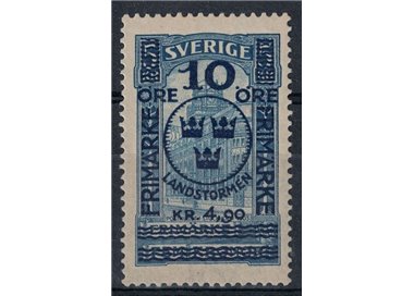 SVEZIA 1916 Palazzo delle poste sovrastampato in azzurro MNH**