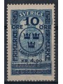 SWEDEN 1916 Post Office building overprinted in blue MNH**