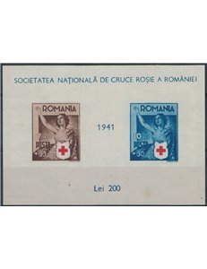 ROMANIA 1941 Red Cross s/s MNH**