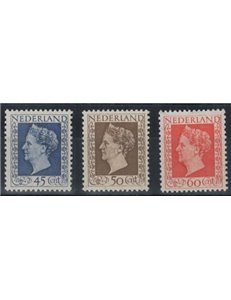 OLANDA 1948 Effigie della Regina Guglielmina tipo b 3v MNH**