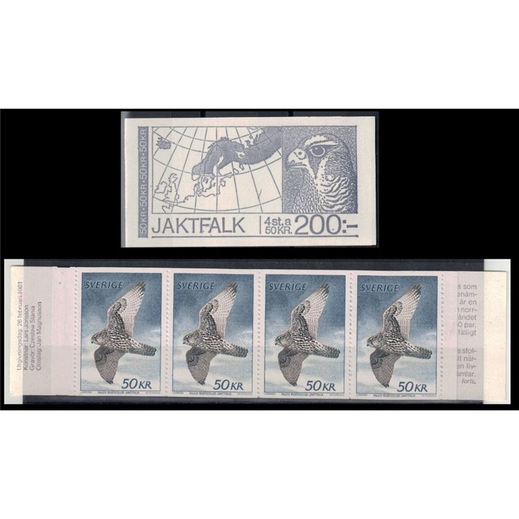 SVEZIA 1981 Falco Rusticolus LB MNH**