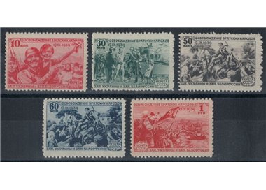RUSSIA 1940 Annexation of Ukraine and Belarus 5v MNH**