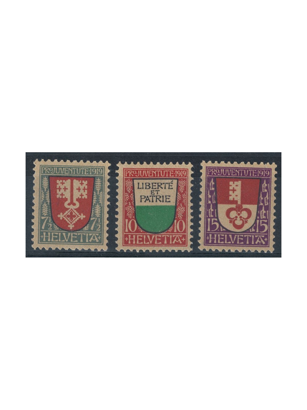 SWITZERLAND 1919 Pro juventute 3v MNH**