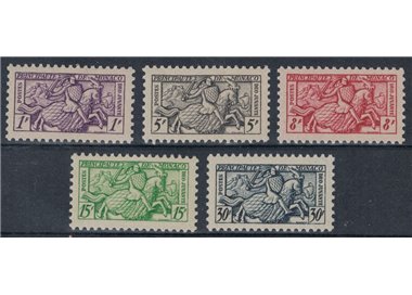 MONACO 1951 Knight in armour 5v MNH**